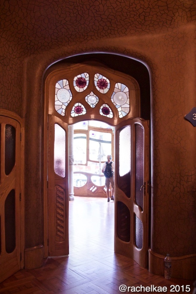 Doorway and stained glass