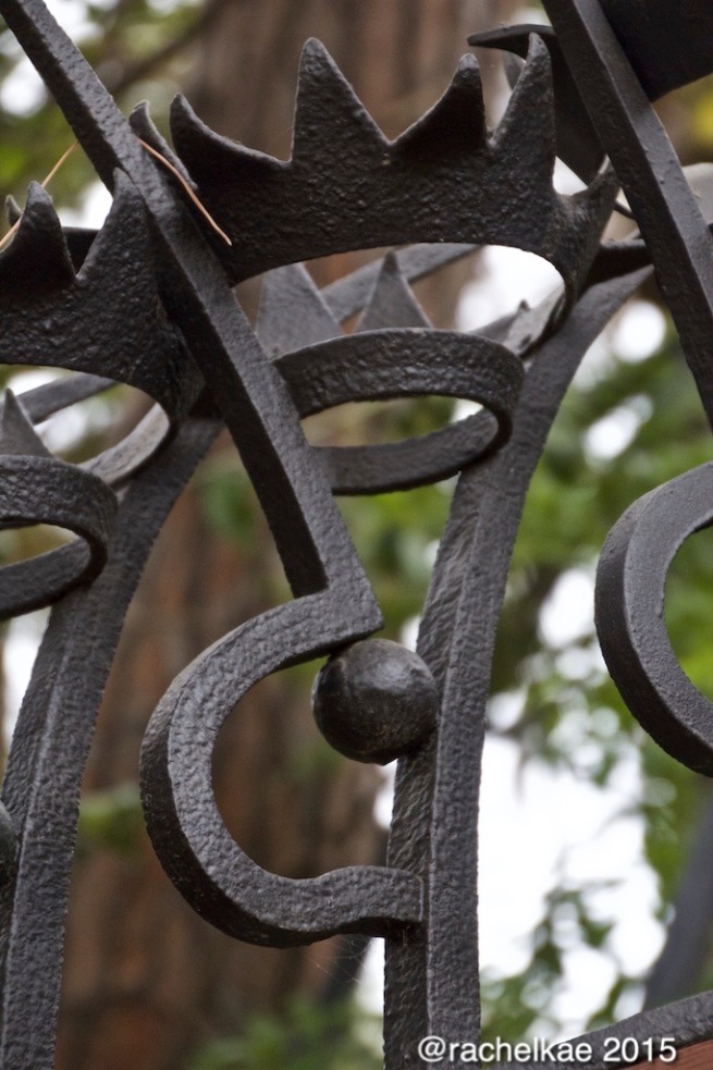 Iron fence designed by Gaudi
